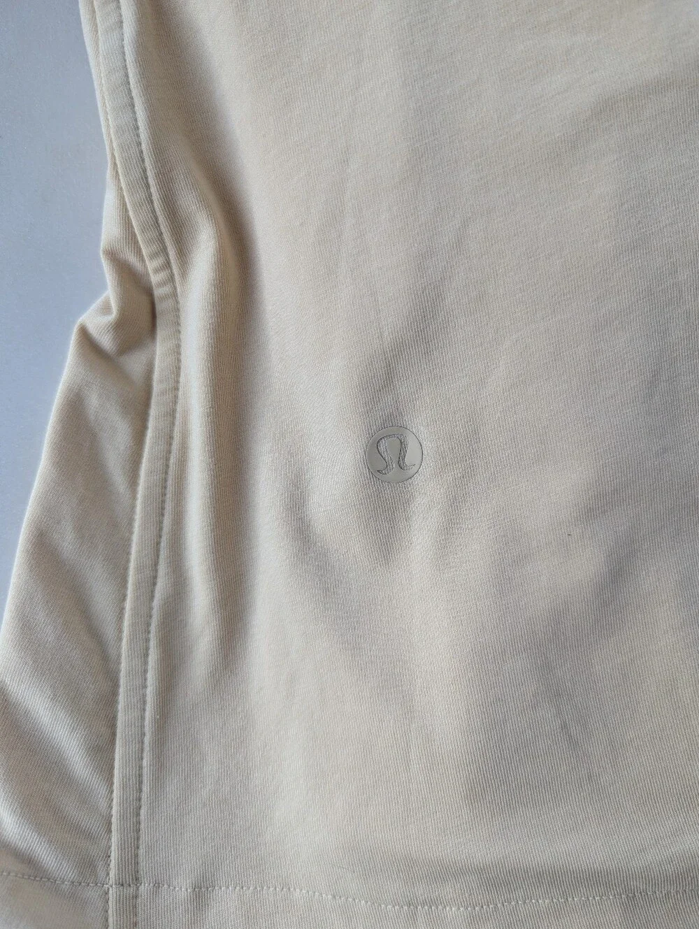 Lululemon Women's Tan Cotton Wrap Front T-Shirt Dress